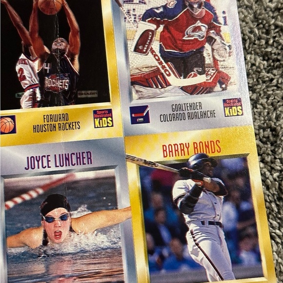 Uncut sheet of Sports Illustrated for Kids cards from Series 3 March 1997 - Picture 5 of 9